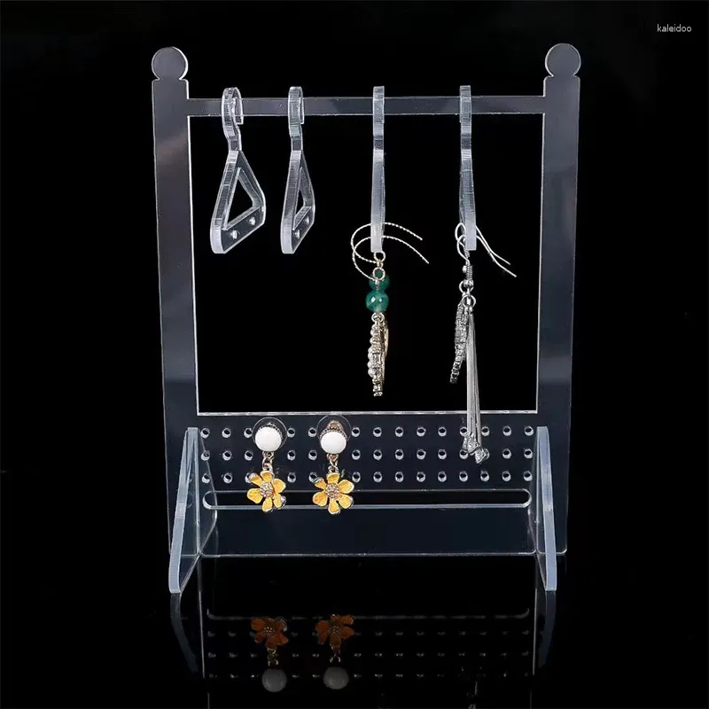 Sieraden zakjes transparante kledinghanger display standaard ring ketting oorbellen hanger opslag met verzamelhouderrek