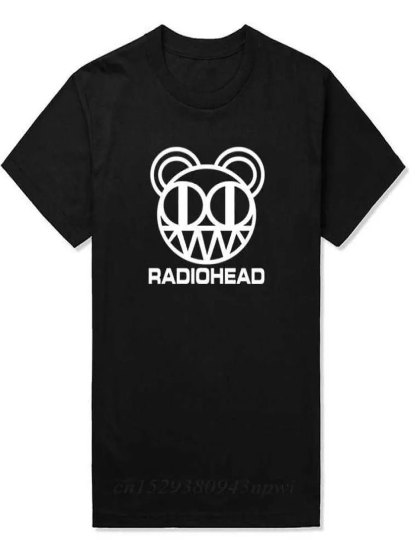 Rock n roll t shirt män anpassade design radiohead skjortor arktiska apor tee skjorta bomullsmusik tshirt tshirts 2106106406505
