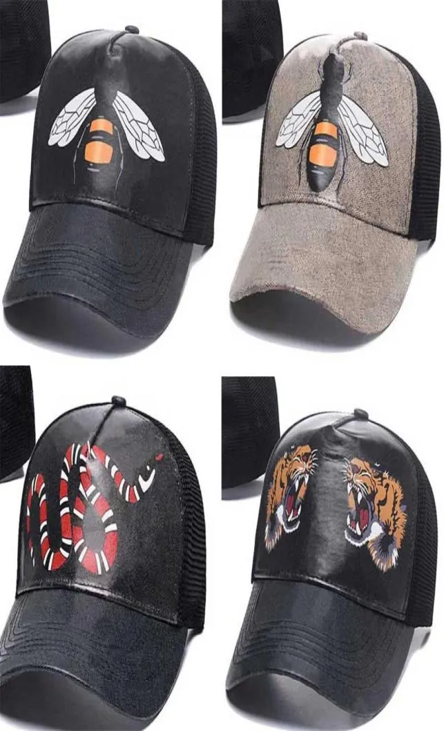 Gujia Designer Mens Baseball Caps femme marque Tiger Head Hats Bee Snake Broidered Bone Men Women Casquette Sun Hat Gorras Sports5417213