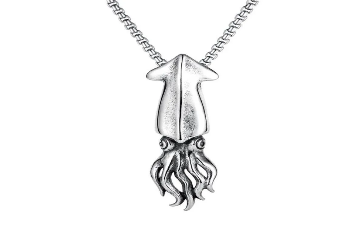 Pingentes de cadeia de colares para homens de aço inoxidável de aço inoxidável Allmatch Octopus jóias para meninos Presentes de aniversário266191792