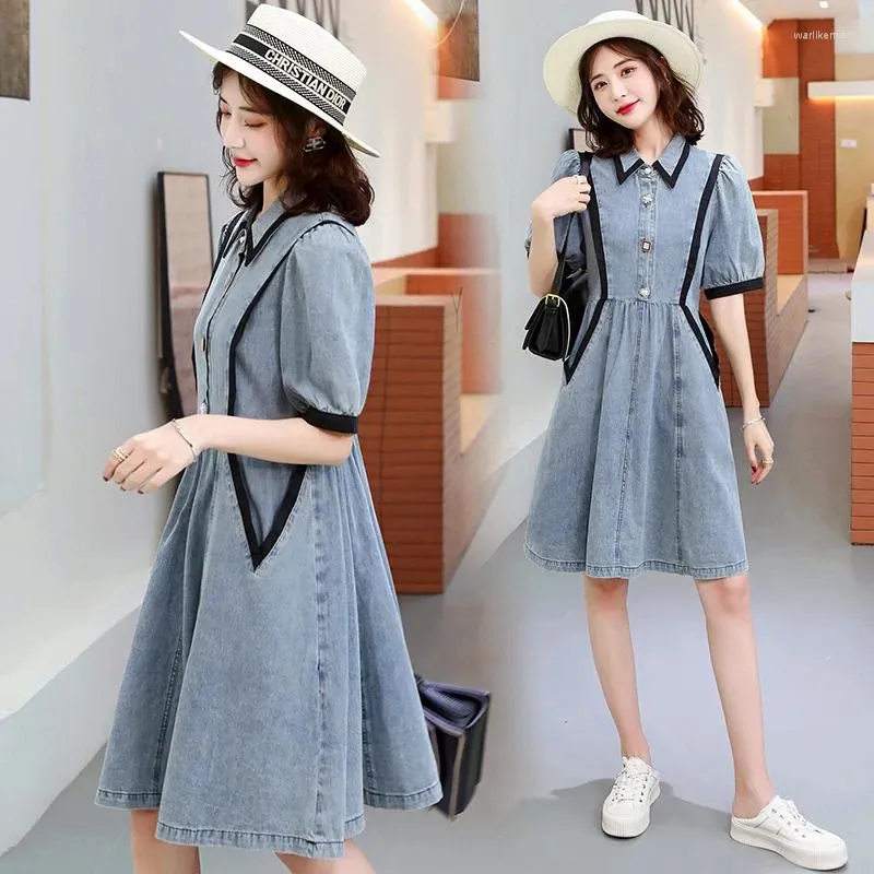 Denim frock style outlet