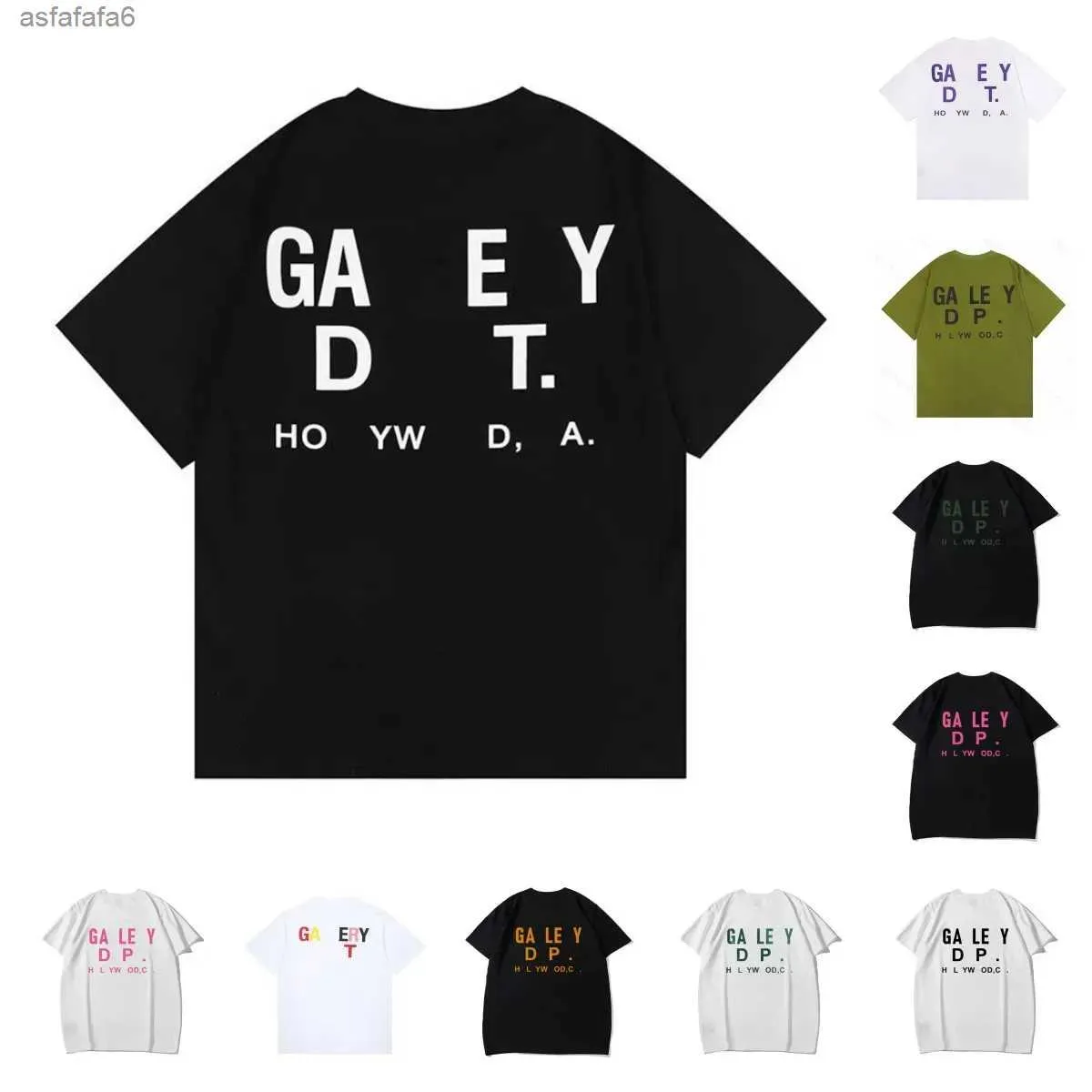 Tasarımcı Giyim GalleryDept Erkek Tişört Gal Tee Depts T-Shirts Siyah Beyaz Moda Erkekler Kadın Tees Mektupları Lüks T-Shirt Marka Giyim 9F5V