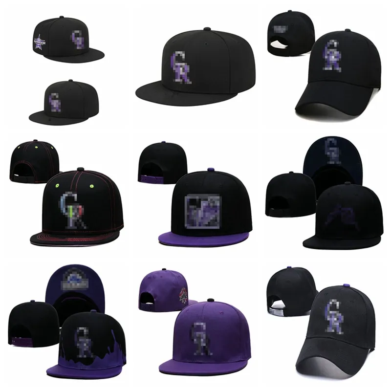 Style Summer Rockies - CR Letter Basball Caps mode Hiphop Hiphop Casual A réglable Sport Men Femmes Bone Snapback Chapeaux