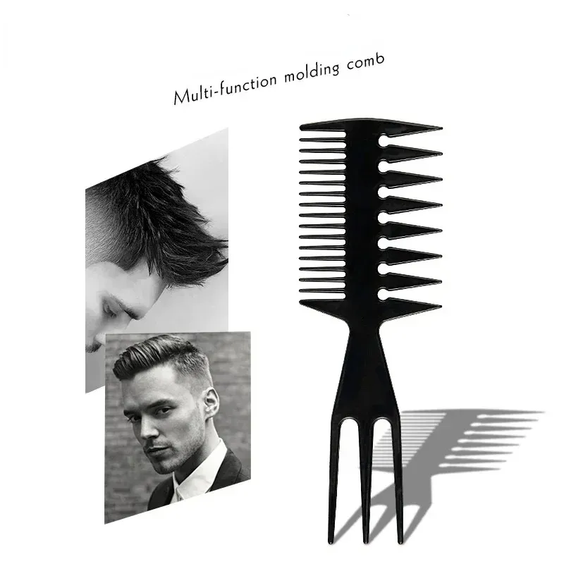 Nouveau professionnel à dents doubles peignes de poisson Fish Shape Hair Brush Brack Dyeing Hair Dyeing Coute Coloring Brush Man Hairstyle Tool2.Pinceau de teinture des cheveux