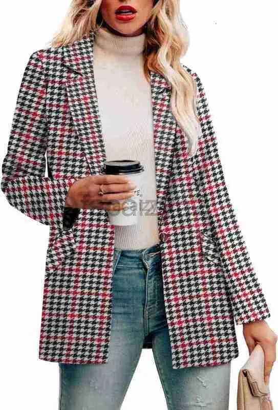 Women's plus size Outerwear & Coats designer Jackets Women Casual Blazer Jacket Long Sleeve Open Front Work Office Blazer Lapel Button Jacket