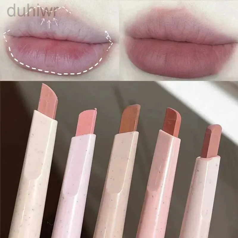 Lip Pencils Matte contour lip line 5 color waterproof durable ruffle velvet lipstick natural contour lipliner lipstick cosmetics d240510