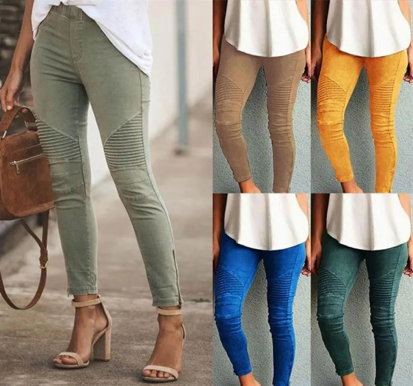 Women Sexy Leggings High Waist Stretch Pants Tights Female Skinny Pencil Jeans Ladies Casual Trousers Plus Size Women Capris 050717908866