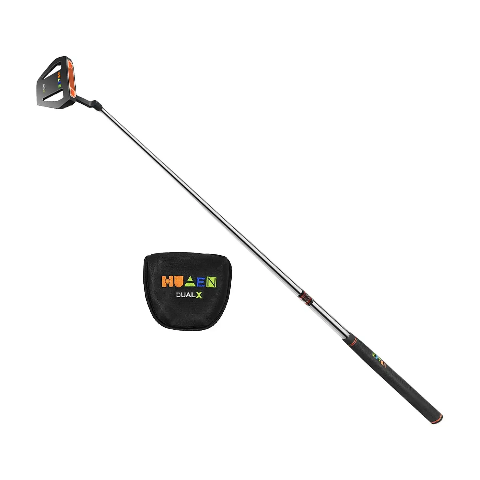 Golf Putter Golf Mallet Putter Right Handed Putter Golf Putting Practice Aid Portable Golf Training Equipment for Travel Lawn