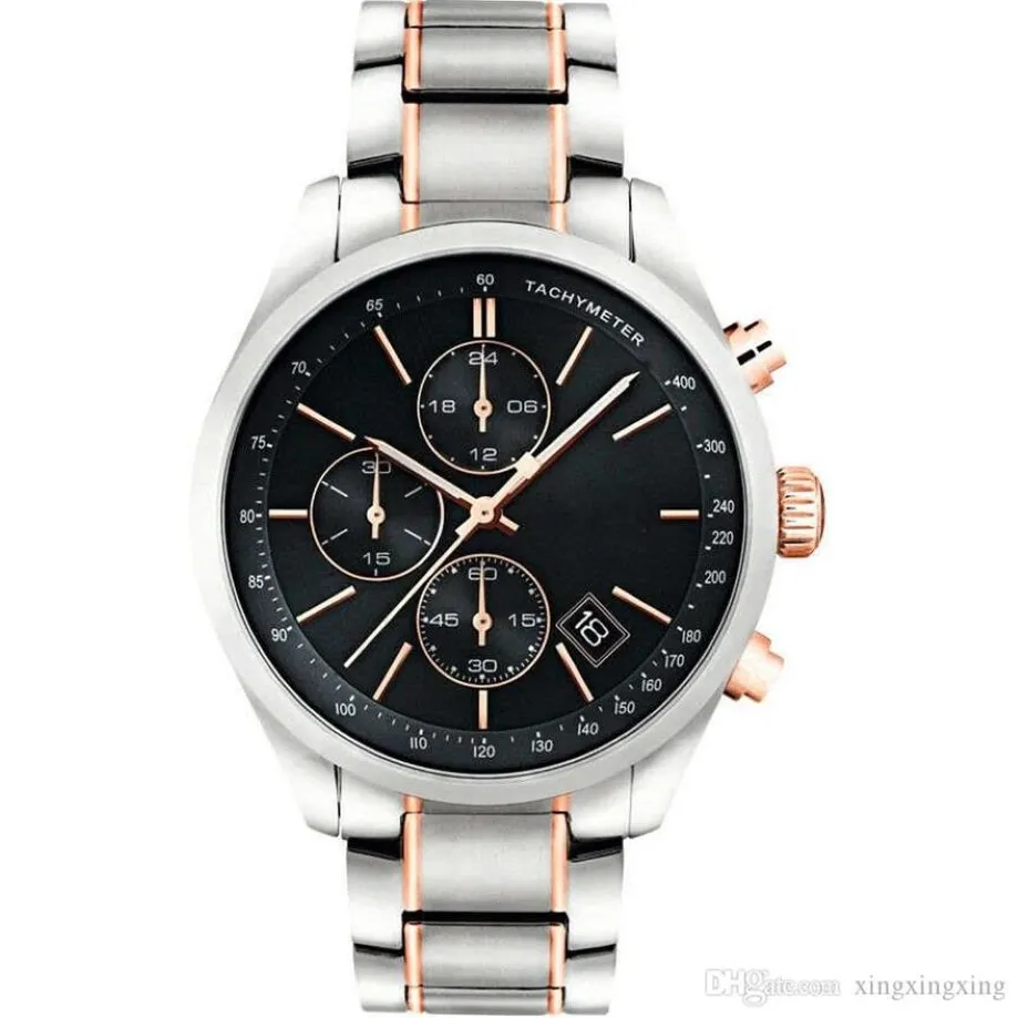 1513473 1513477 1513478 Black Face Chronograph Mens Watch210i 307p