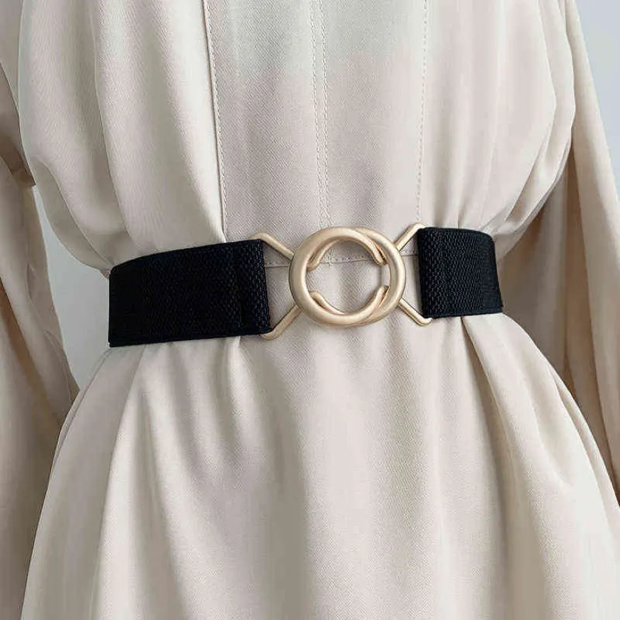 designer New High quality belts for Women Elastic Waistband Matching Coat Skirt Fashion Decoration All-match Elastic Girdle G220301 281O