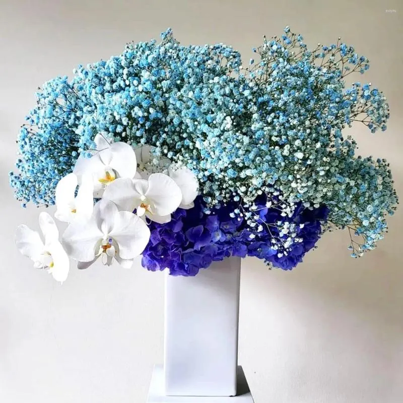 Dekoratif çiçekler mavi kuru bebeğin nefes buket projeleri ve Noel dekorasyonu 2000'den fazla ev dekoru düğünleri için mükemmel