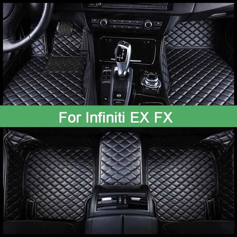 Vloermatten tapijten aangepaste autotoesneden voor infiniti ex fx g ex35 EX37 FX30 FX35 FX37 FX45 FQX50FOOT COCHE ACCOOLE ACCESSOIRES Auto Pads Interior2000-2023 T240509