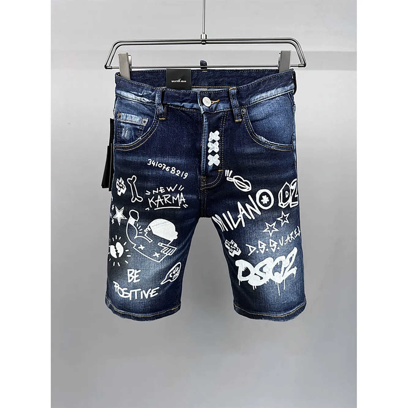 Cotton jeans half pant sales