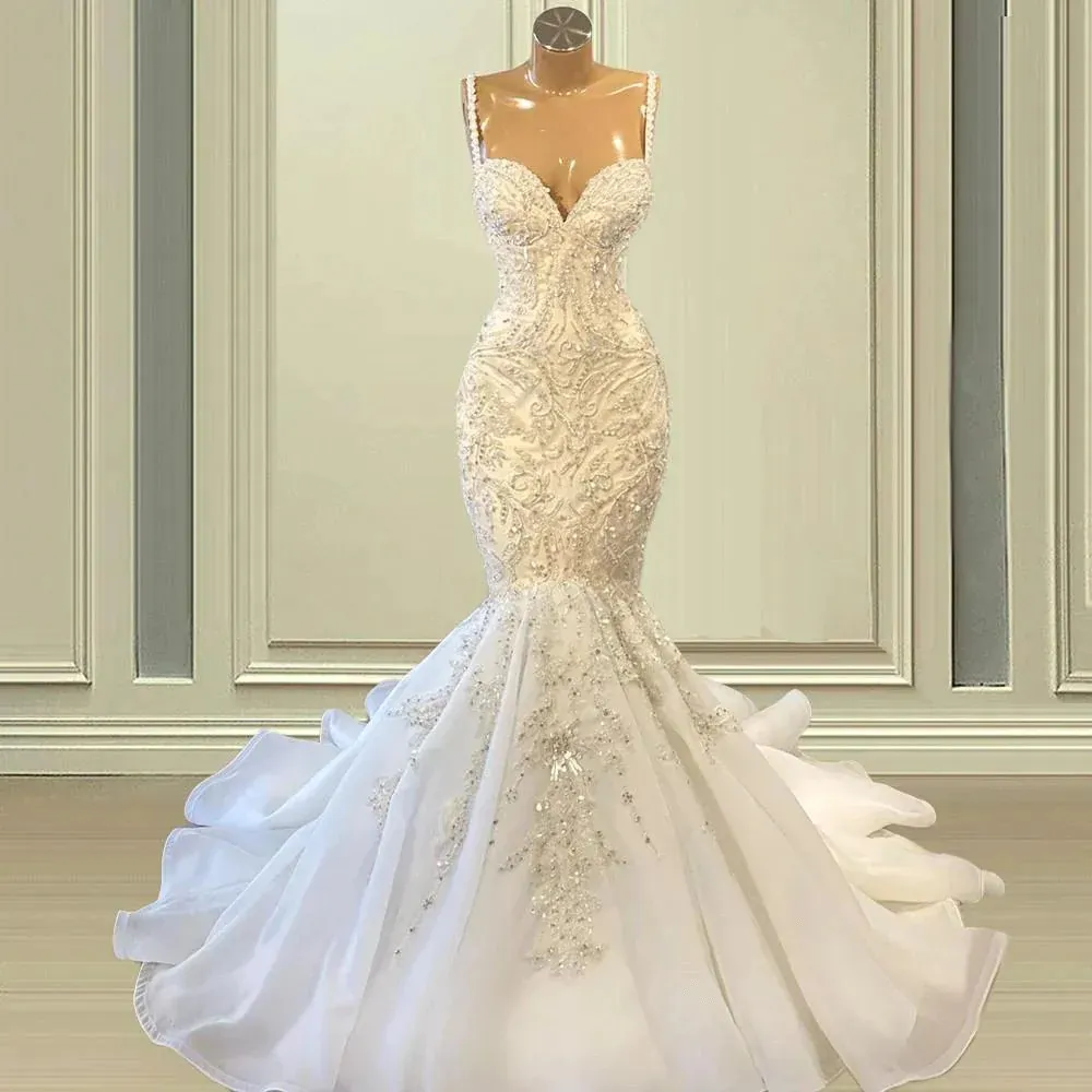 Mermaid Spaghetti Straps Bridal Gown Sexy Appliques... From Sellonbest, $260.31 | DHgate.Com Mermaid Spaghetti Straps Bridal Gown Sexy Appliques... From Sellonbest, $260.31 | DHgate.Com