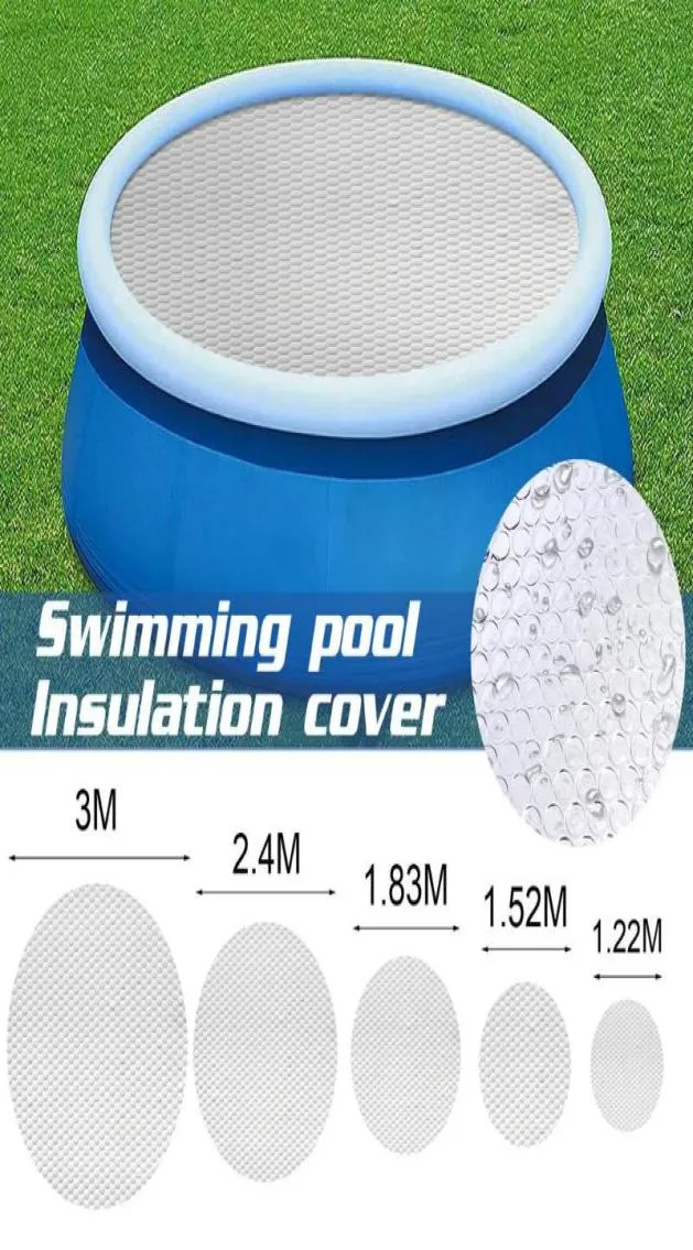 Gölge Yuvarlak Yüzme Havuzu Güneş Kapağı UV Koruma Su Geçirmez Açık Küvetler Isı Nsülasyon Film Aksesuarları3933725