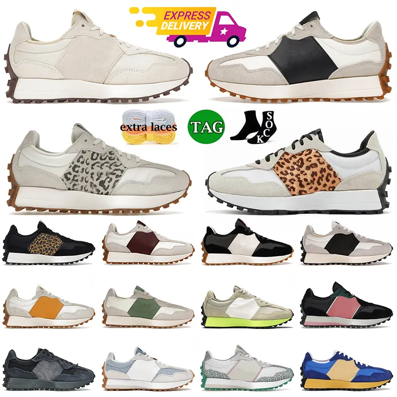 Top Fashion 327 Sneakers Scarpe da corsa da corsa 327S MENS WOMENS BEIGE GUN BIANCO SALE SALE NERO Leopardo Phantom Rain Cloud Platform Designer Designer Dhgate