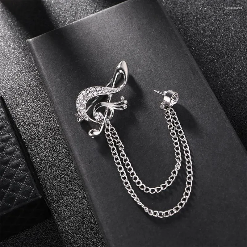 Brooches Fashion Men's Music Note Suit Broche pour les femmes exquises