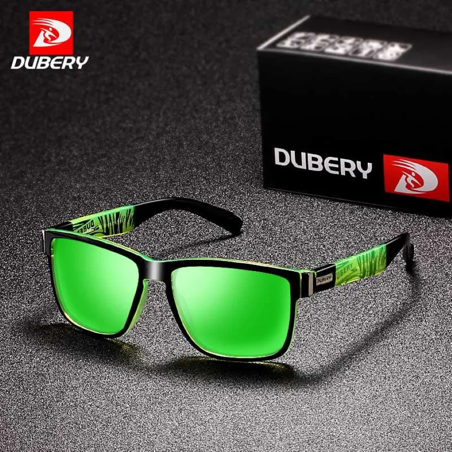 Dubery 2020 Sport Sonnenbrillen für Männer Sonnenbrillen quadratische Persönlichkeit Farbspiegel Designer UV400 304r
