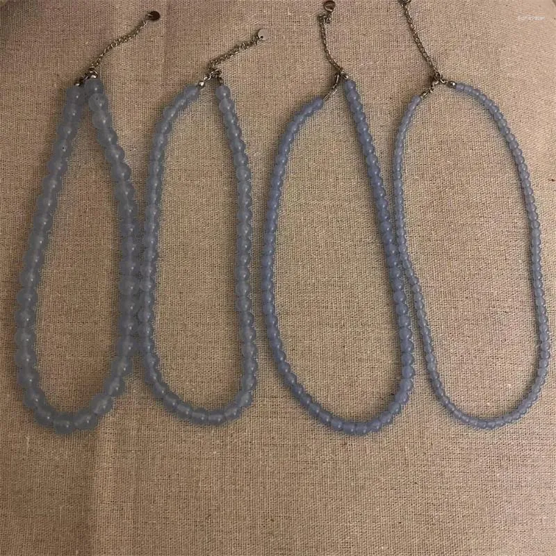 Подвесные ожерелья морской синий ожерелье из бисера
