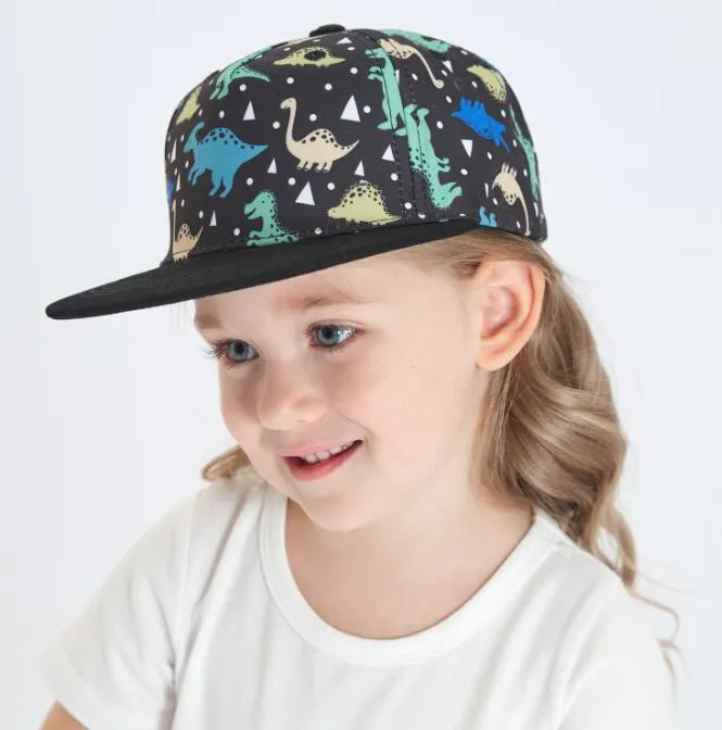 Nowy szczyt czapki Śliczne drukowanie szczytowe czapki osobowe kreskówkowe graffiti Baseball Hat for Boys Girls Spring Summer