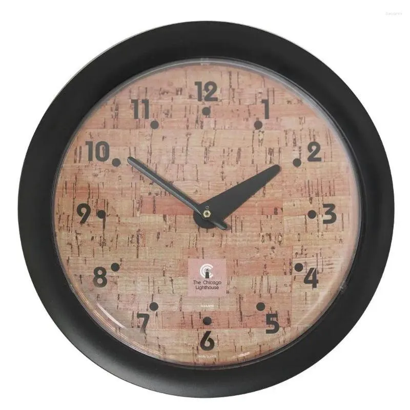 Relojes de pared Cork Natural Round Clock 14 "Hecho en EE. UU.