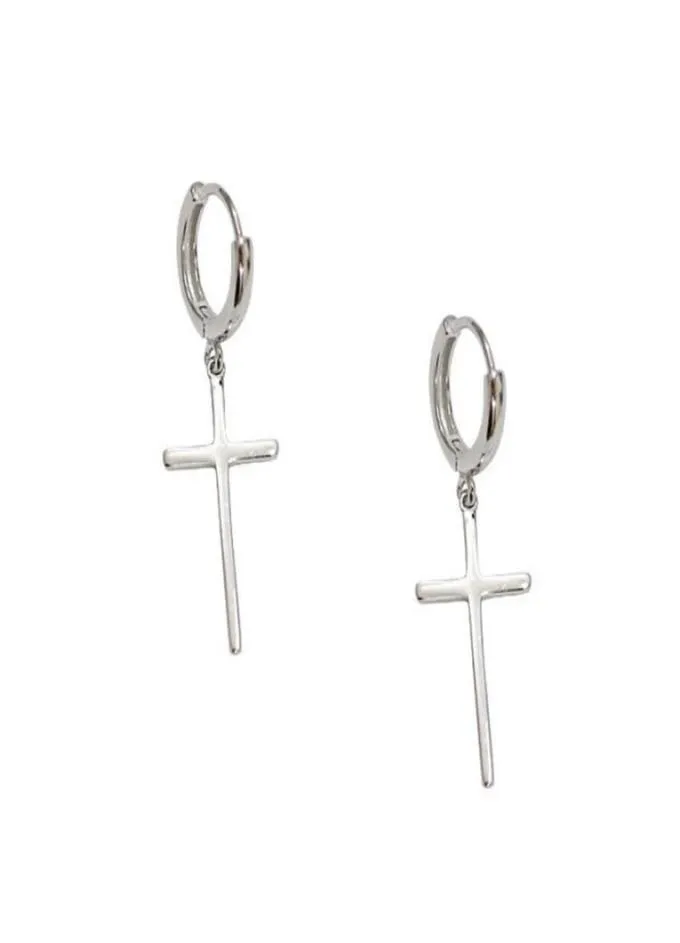 925 Sterling Silver Cross Designer Luxury Earrings for Women New Trend Lady Fashion Jewelry Pendientes Mujer Gifts6846444