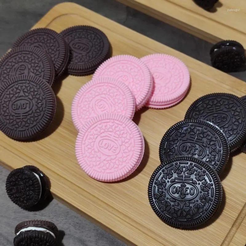 Fleurs décoratives 3pcs Simulation biscuits faux gâteau artificiel modèle de nourriture pour enfants POGRAMENT