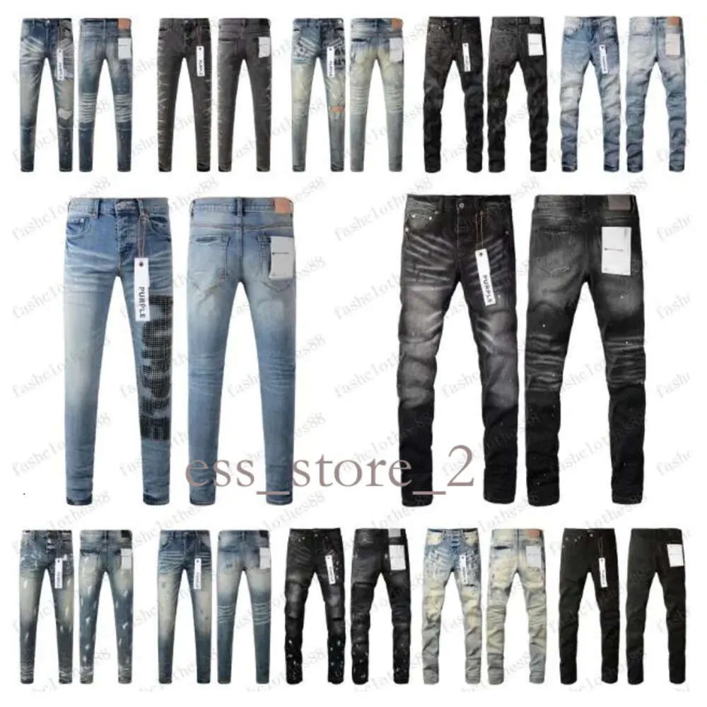 Lila jeans denim byxor mens jeans designer jean män svarta byxor toppkvalitet rak design retro streetwear casual sweatpants designers joggers pant 762