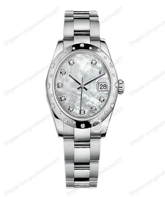 Montre asiatique de haute qualité 2813 Sport Automatic Ladies Watchs DateJust 31 mm Mother White of Pearl Dial Wrisrt Watch M178344 Luxury ST5442772