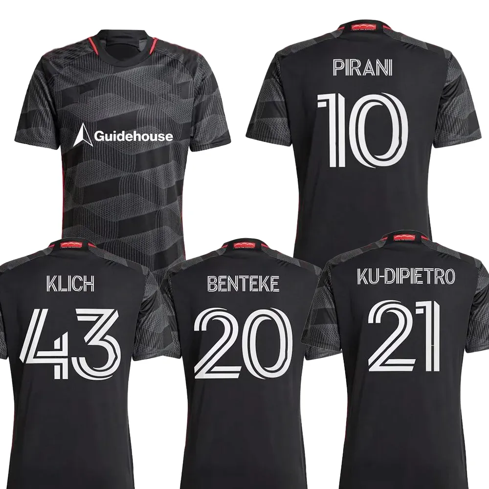 D.C. United 24-25 Jerseys de football personnalisés Mexico Club Thai Quality Football Uniformcaps 10 Pirani 8 Stroud 6 Canouse 3 Bartlett 15 Birnbaum 20 Benteke 27 Fletcher