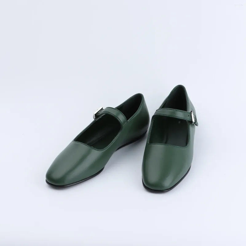 Sapatos casuais Mary Jane Row Ballet Flats Couro preto para mulheres designer de luxo marrom marrom de alta qualidade mulher tamanho 43