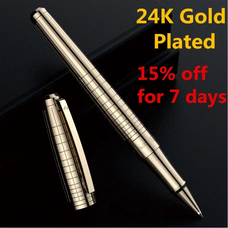 Darb Luxury Rolderball Penna 24K Gold Pen Pen di alta qualità Ufficio Business Regalo per la scrittura 240509