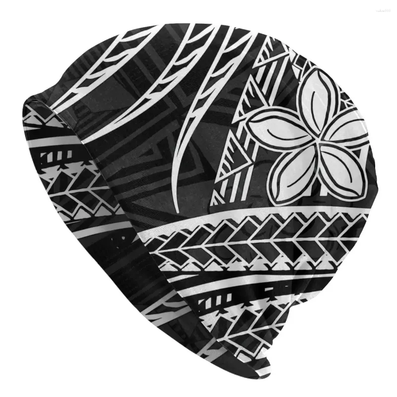 Bergen samoan dünne Schädel Mützenkappen Vintage Tapa Print Hut Sport Sport Bonnet Hats für Männer Frauen