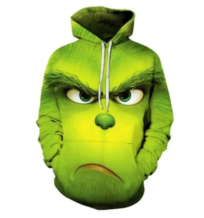 sweatshirts hoodies animatie 3D digitale printen kerst nerd de grinch men039s dames039s trui sweater trui sweater Spring75564038148897