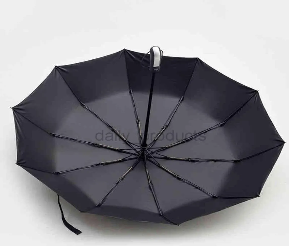 Parapluie pliant automatique du vent dix cartonne de luxe LURME GRANDE BUSISATION RAIS RAISE PROTECTION SUM