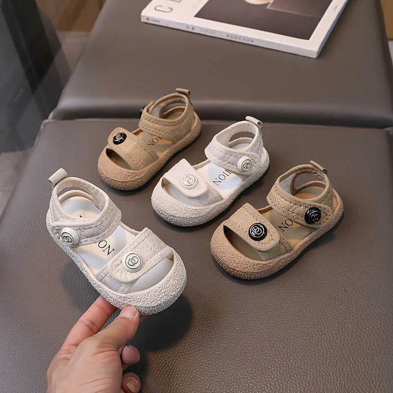 Sandales Cartoon Chaussures bébé anti-glissières Été enfants Marche de 0-1-3 ans Soft Sole Mens and Womens 5 H240510