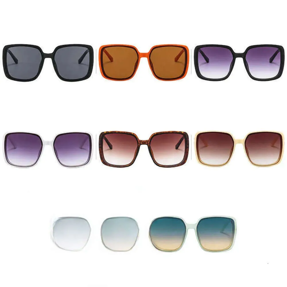 2024 New luxury designer sunglasses Fashion Love Ma Tiktok Net Red H Family Sunglasses Chain Women`s Glasses