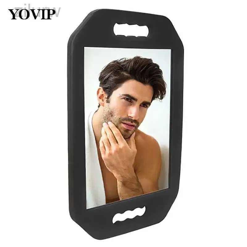 Miroirs compacts 1 miroir de salon de coiffure à Barber Shop Making Makeup Mirror Sponge Protection Momening Products Around the Black Shop D240510