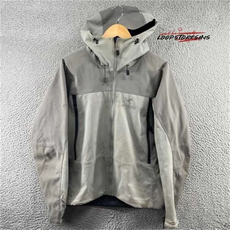 Designers Brand Windbreaker Vestes à capuche arcwindstopper gris laine de coquille douce à sweat à sweat zip