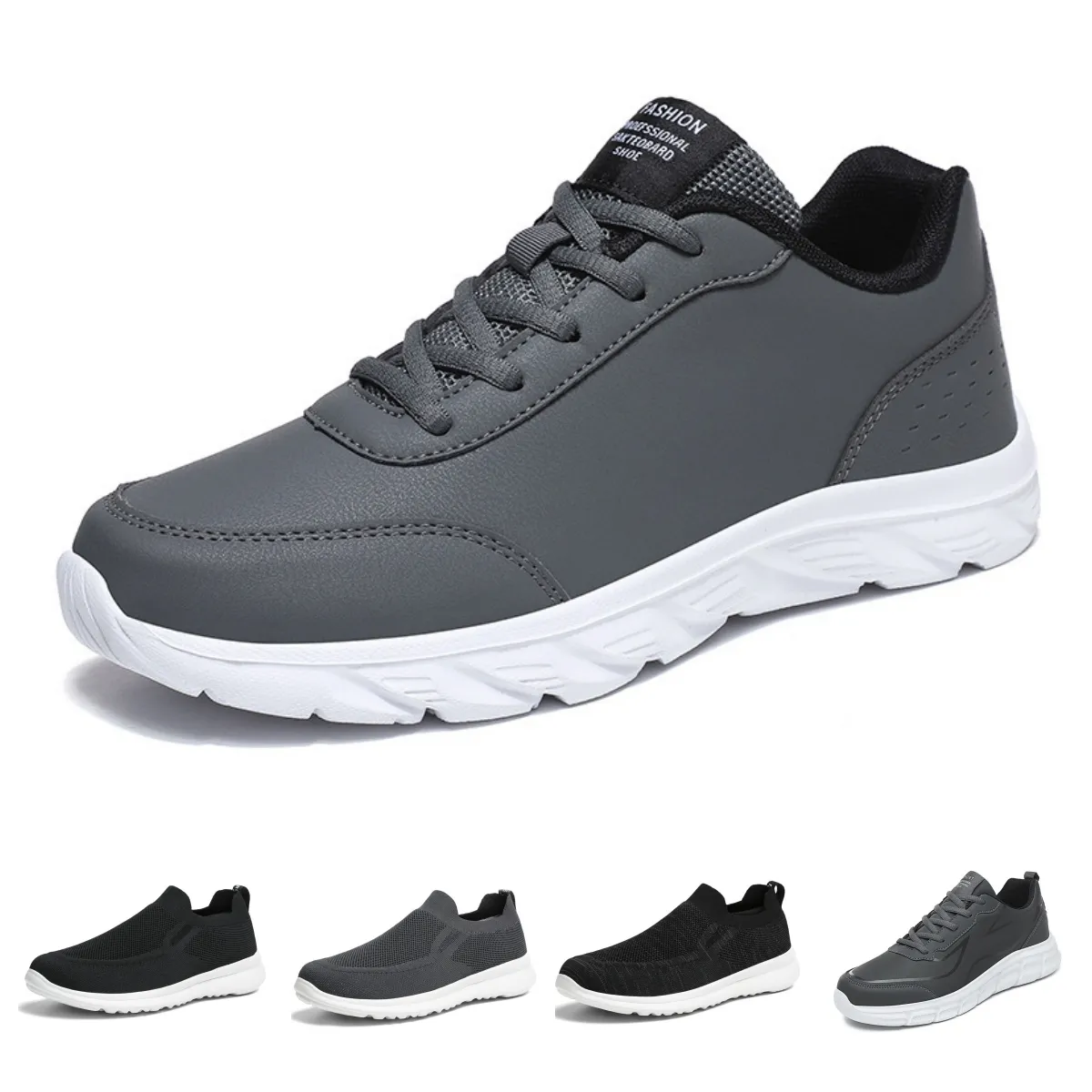 Gai Ücretsiz Nakliye Tasarımcı Erkekler Koşu Ayakkabı Spor ayakkabıları nefes alabilir ve rahat yürüyüş siyah beyaz kırmızı erkekler eğitim ayakkabıları