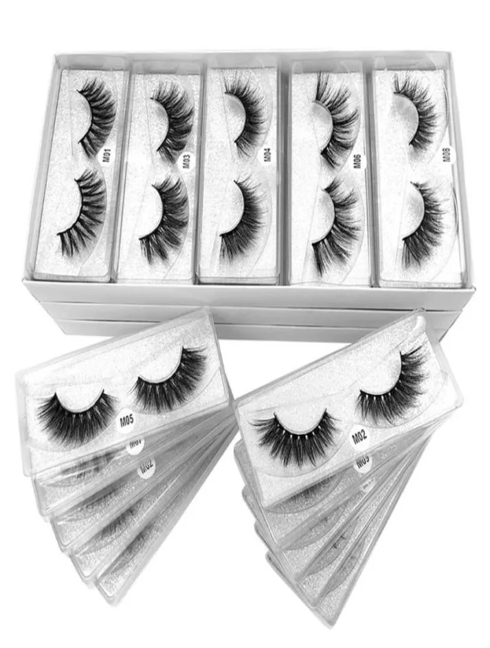 102030405070100 pair Mixed Style Natural Imitation Mink Eye Lashes Women Long Thick Soft Fake False Eyelashes Makeup Tool2510411