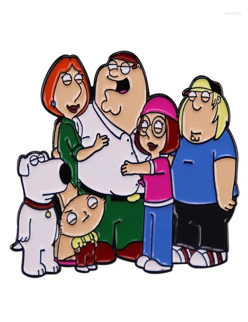 Broschen Familie X Guy Emaille Pin Lustige Cartoon Animation Comedy Brosche Badge Kleidung Hut Rucksack Dekoration Schmuckzubehör2358984