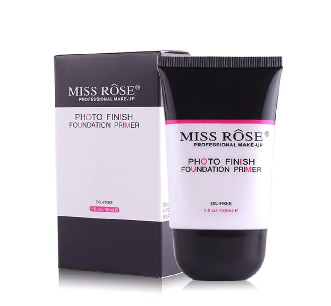 Miss Rose Po Finish Fination Foundation Primer pour l'huile de peau grasse lisse du maquillage du visage dur