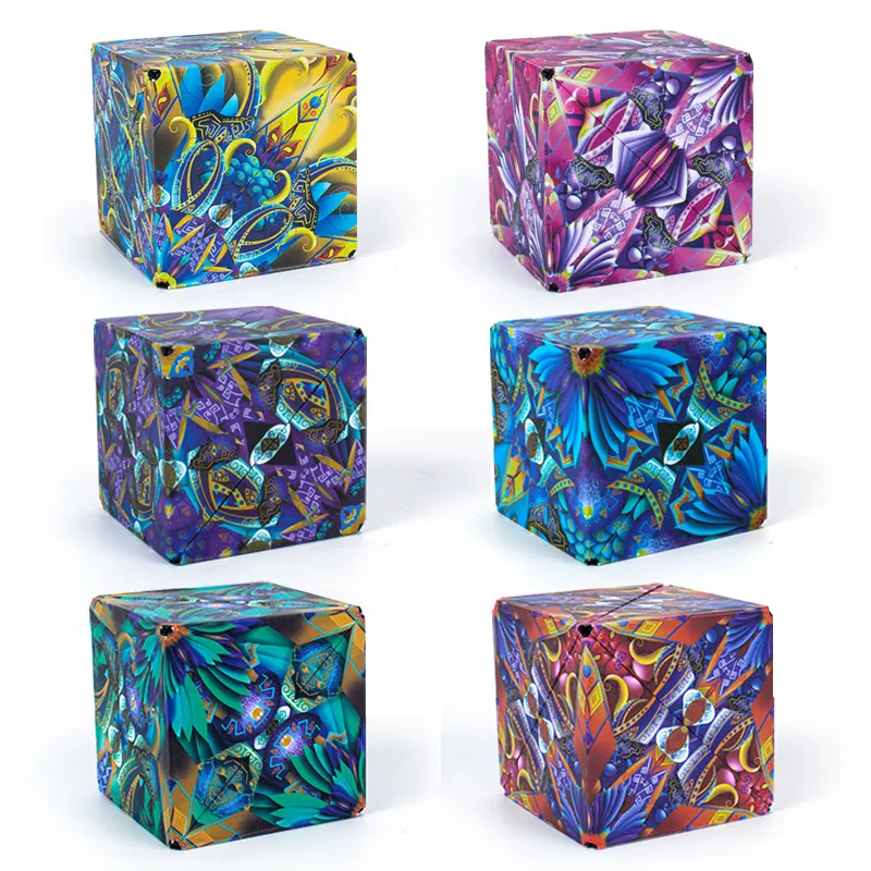 Machine de broyage 60 mm en plastique Metal Cube Grinder à six faces d'impression de couleur portable