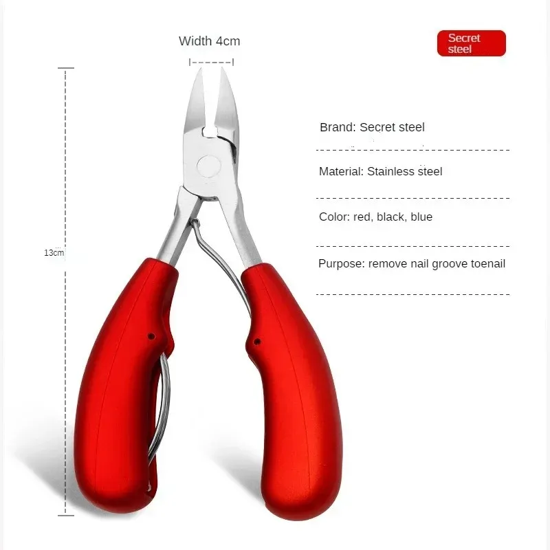 Neue Zehennägelschneider -Nagelkorrektur Dicke Nägel eingewachsener Zehennägel Nipper Cutter tote Haut Dirt Entferner Pediküre -Pflegewerkzeug für eingewachsene Zehennagel Clipper