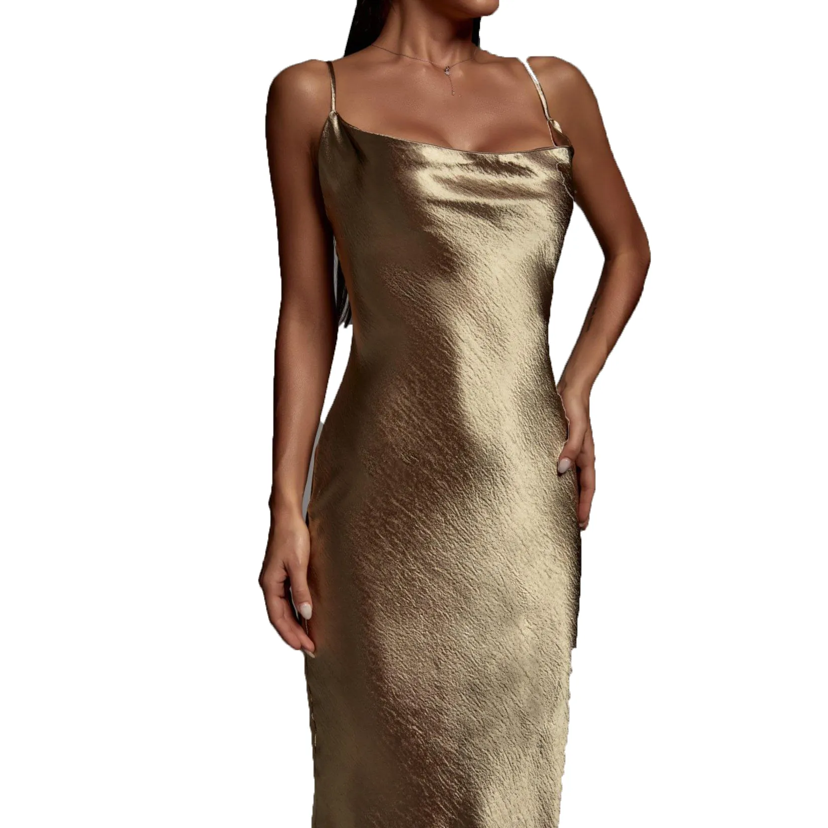 Spaghetti Strap Ankle-Length Dress Long dress Daily Affirmations main image 1