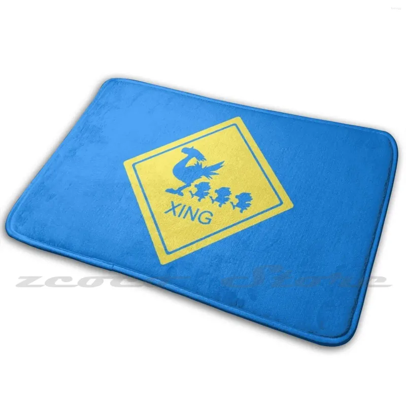 Mattor Chocobo Inspired Sign Carpet Water Absorb Non-Slip Door Mat FF7 Guldduk Stardew Valley Baby Baby