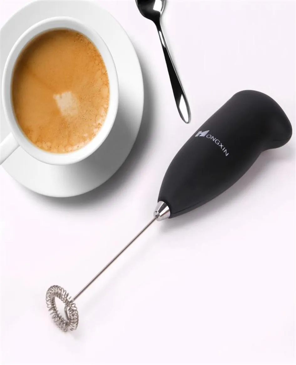 Elektryczne mleko Frother Egg Beatter Drink Foamer Mikser mieszadła kawa cappuccino śmietanka pieniona mieszanka blend 9298704