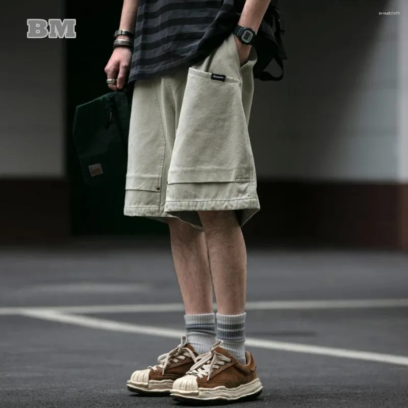 Shorts maschile estate giapponese streetwear cargo di alta qualità per uomo abbigliamento y2k harajuku pantaloni da basket in cotone casual coreano