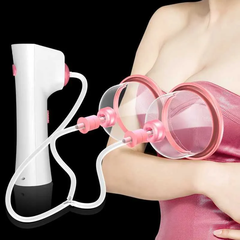 Bystförstärkare En ny vakuumpump Bröstmassage Instrument Anti Sagging Double Cup Growth Machine Q240509